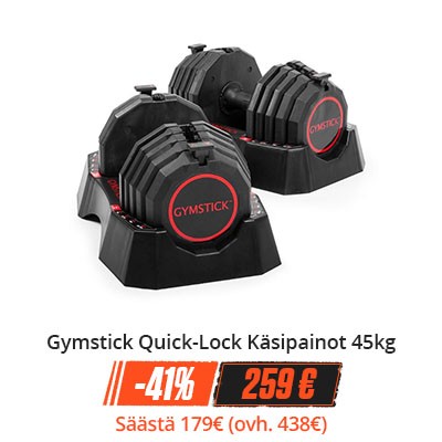 Gymstick Quick-lock Käsipainot 45kg