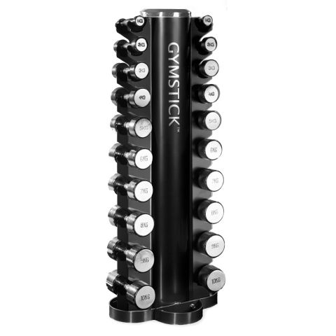 Gymstick Kromikäsipainot 1-10kg & torniteline