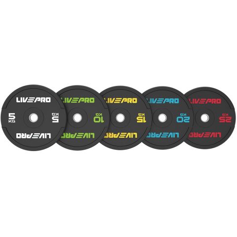 Livepro Bumper Plate Levypaino 5-25kg
