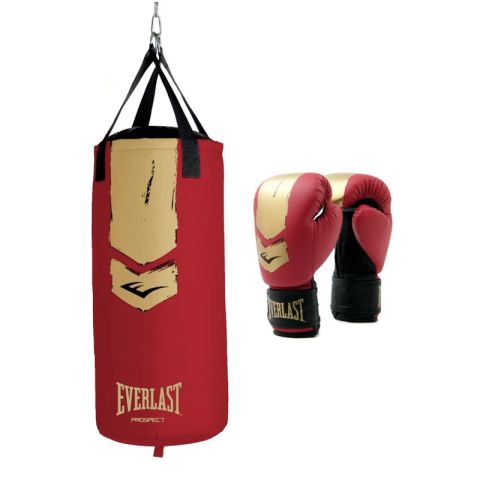 Everlast Prospect 2 Red edition Nyrkkeilysäkki & hanskat JR