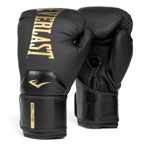 Everlast Elite 2 Nyrkkeilyhanskat Musta/kulta