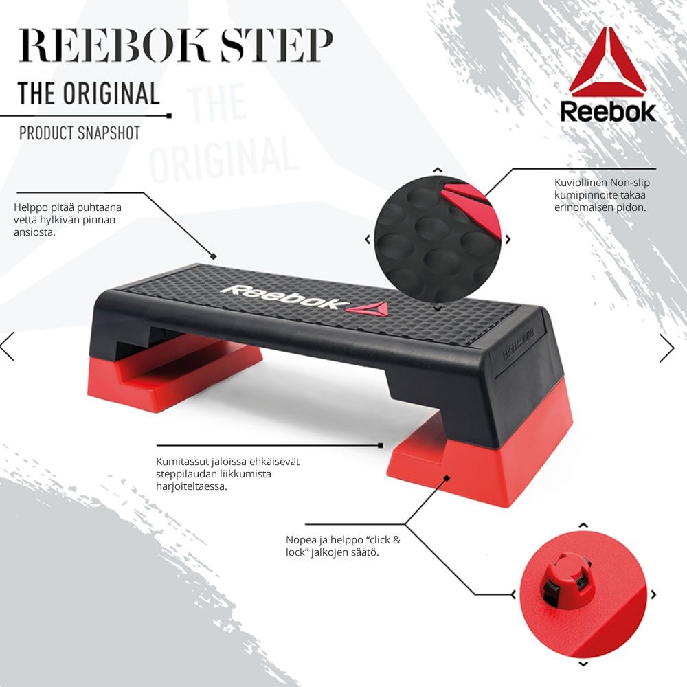 Reebok delta steppilaudan esittely