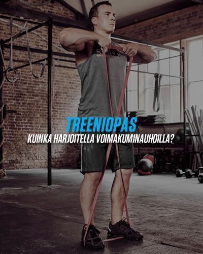 Treeniopas voimakuminauhoilla harjoitteluun